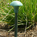 Focus Industries Al-06-RBV-120V 120V 5" Mushroom Hat Area Light, Rubbed Verde Finish