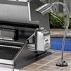 Focus Industries BQ-08-FD-MR16-120V-36-BRT 120V Cast Aluminum Bullet BBQ Flex Light Deck Series with 12" Rod and 24" Flex Arm, Bronze Texture Finish