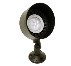 Focus Industries DL-03-4414-BLT 12V 18W PAR36 Halogen 5" Bullet Directional Light, Black Texture Finish