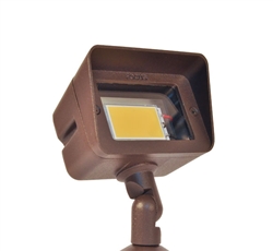 Focus Industries DL-15-LEDP412V-BAR 12V 4W LED 300 lumens Directional Floodlight, Brass Acid Rust Finish