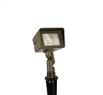 Focus Industries DL-15-SMHBP-BAR 12V 20W T4 Halogen Small Directional Floodlight, Brass Acid Rust Finish