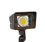 Focus Industries DL-15SM-LEDPR412V-BAR 12V 4W LED 300 lumens Small Directional Floodlight, Brass Acid Rust Finish