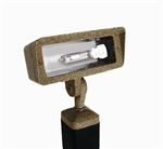 Focus Industries DL-40-NLMH39-BAR 120V 39W HID Metal Halide Directional Floodlight, Lamp Not Included, Brass Acid Rust Finish