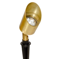 Focus Industries DL-42-LEDM715-BRS 12V 7W LED 450 lumens Spot 15 Degree Bullet Directional Light, Unfinished Brass