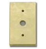 Focus Industries FA-22-BRS Stamped Brass, Single 1/2" IP Open Hole Rectangular Canopy Finish