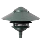 Focus Industries IAL-03-10NL-RST E26 Standard Base 3 Tier 10" Pagoda Hat Area Light, Rust Finish