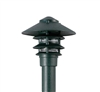 Focus Industries IAL-04-10NL3-BRT E26 Standard Base 4 Tier 10" Pagoda Hat, 3" Post Mount Base Area Light, Bronze Texture Finish