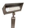 Focus Industries LFL-02-HE2727-BAR 120V 27W LED 2700K, Floodlight with Hood Extension, Brass Acid Rust Finish