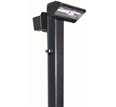 Focus Industries PGL042L12BLT 12V 2x3W Omni LED Cast Aluminum Putting Light with 54" ABS Post, Black Texture Finish