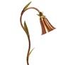 Focus Industries PL13L12CAV 12V 3W Omni LED 5" Spun Copper Bell Path Light with 3 Leaves, Copper Acid Verde Finish