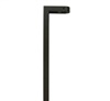 Focus Industries PL17L12BLT 12V 3W Omni LED Extruded Aluminum L-Shape Path Light with Glass Lens, Black Texture Finish