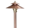 Focus Industries RXA-01-2T-COP 12V 20W T4 Halogen 6" China Hat Two Tier with Adjustable Hub Area Light, Unfinished Copper