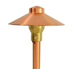 Focus Industries RXA-01-COP 12V 20W T4 Halogen 6" China Hat with Adjustable Hub Area Light, Unfinished Copper