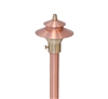Focus Industries RXA-02-F-COP 12V 20W T4 Halogen 3.5" China Hat Finial with Adjustable Hub Area Light, Unfinished Copper