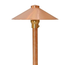 Focus Industries RXA-03-CAM 12V 20W T3 Halogen 9" China Hat with Adjustable Hub Area Light, Camel Tone Finish