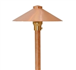 Focus Industries RXA-03-F-BRT 12V 20W T3 Halogen 9" China Hat Finial with Adjustable Hub Area Light, Bronze Texture Finish