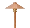 Focus Industries RXA-03-F-COP 12V 20W T3 Halogen 9" China Hat Finial with Adjustable Hub Area Light, Unfinished Copper