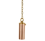Focus Industries RXS-06-COP 12V 20W MR8 Halogen, Tube Shield Hanging Bullet with Chain and Canopy, Unfinished Copper