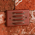 Focus Industries SL-02-120V-RST 120V Louvered Step Light, Rust Finish