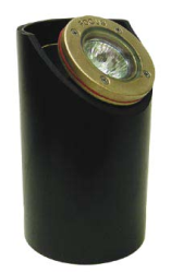 Focus Industries SL-03-AC-BLT 12V Well Light with Angle cut Housing, Black Texture Finish