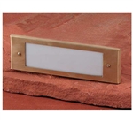 Focus Industries SL-04-AL-LEDP-CAV 12V 8W LED flat panel Lensed Step Light, Copper Acid Verde Finish