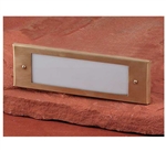 Focus Industries SL-04-ALLED3WBR 2x3W OMNI LED Acrylic Lensed Step Light, Stamp Aluminum, Weathered Brown Finish