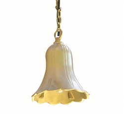 Focus Industries SL-06-LED3BRS 3W OMNI LED, 4.5" Brass Hang Tulip, Jbox, Brass Finish