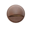 Focus Industries SL-07-SP-L4-BRT 2W Omni Mini LED Bi-Pin, Aluminum Surface Dome Step Light, PVC Post, Bronze Texture Finish