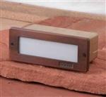 Focus Industries SL-08-AL-T7-STU 120V 2x15W T7 Halogen Lensed Step Light, Stucco Finish