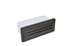 Focus Industries SL-08-FL5120V-BLT 120V 5W CFL 4 Louver Step Light, Black Texture Finish