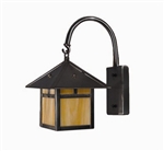 Focus Industries SL-13-BRS 12V 18W S8 Incandescent, Wall Mount Lantern, Unfinished Brass