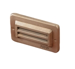 Focus Industries SL-17-LEDP-TRC 12V 4W LED Flat Panel 3 Louver Step Light, Terra Cotta Finish