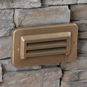 Focus Industries SL-17-WBR 12V Louvered Step Light, Weathered Brown Finish