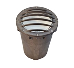 Focus Industries SL-20-MDGLEDP2015STU 9W LED PAR20 15 Degree Aiming Composite Well Light, Aluminum Grate, Stucco Finish