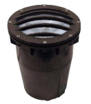 Focus Industries SL-20G-NL-120V 120V 50-100w PAR20/30/38 Grated Well Light, Bronze Finish