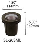 Focus Industries SL-20SML-PAR20-ATV 120V PAR20 Sealed Composite Lensed Well Light, Antique Verde Finish