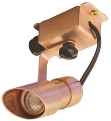 Focus Industries SL-29-COP 12V Extruded Copper Mini Adjustable Surface Bullet, Copper Finish