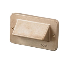 Focus Industries SL-30-LEDP-WBR 12V 4W LED Flat Panel 1 Louver Step Light, Weathered Brown Finish