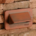 Focus Industries SL-30-STU-120V 120V Single Louver Step Light, Stucco Finish