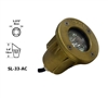 Focus Industries SL-33-AC-ULT 12V 20W Ultraline MR16 Halogen, Underwater Light with Angle Cap, Unfinished Brass