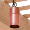 Focus Industries SL-34-H-CAR 12V 20W T3 SC Extruded Copper Hanging Light, Copper Acid Rust Finish