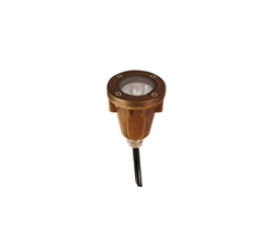 Focus Industries SL-40-ULT-BAR 12V 20W Ultraline MR11 Halogen, Underwater Light, Brass Acid Rust Finish