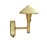 Focus Industries SL-48-BAV 12V 20W T4 Halogen, Tiki Hat Wall Mount, Brass Acid Verde Finish