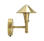 Focus Industries SL-49-BRS 12V 20W T4 Halogen, China Hat Wall Mount, Unfinished Brass