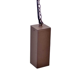 Focus Industries SL-53-WIR 12V 20W MR16 Halogen, Square Hanging Fixture, Weathered Iron Finish