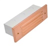 Focus Industries SL04L12STU 2x3W Omni LED Stamp Aluminum 4 Louver Brick Step Light, Stucco Finish