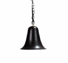 Focus Industries SL05L12WBR 3W Omni LED Spun Aluminum Hanging Bell Step Light with Brass Chain and J-Box, Weathered Brown Finish
