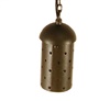 Focus Industries SL15L12BRT 3W Omni LED Aluminum Hanging Starlight Step Light with Brass Chain and J-Box, Bronze Texture Finish