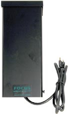 Focus Industries WT-12-120MVD 120W Multi-Voltage Weatherproof Transformer, Single Circuit, with Dimmer, Black Finish