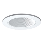 Halo Recessed 3003WHWB 3" Round Adjustable Coilex Baffle Trim,  White Baffle, White Trim